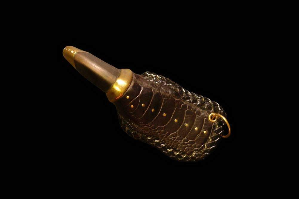 MJ - USB Flash Drive Exotic Gold - Ostrich Leather and Claw, Gold, Diamonds. 64gb